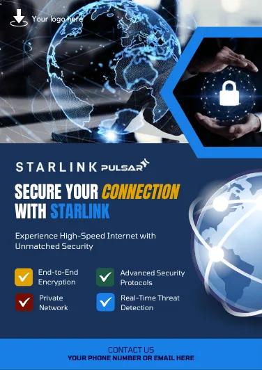 Slick template 4 — white label Starlink Pulsar flyer